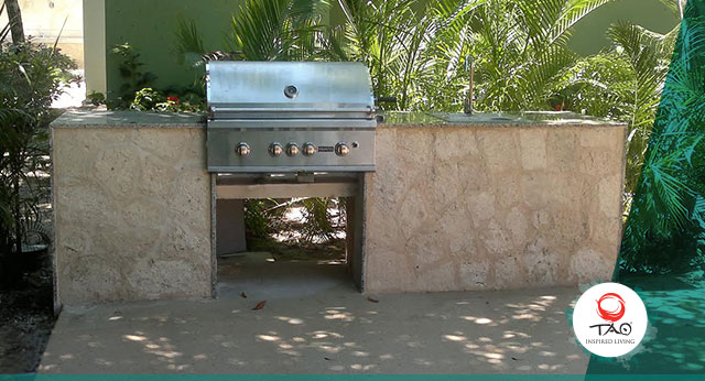 The BBQ by the community pool has already been installed and is ready to use