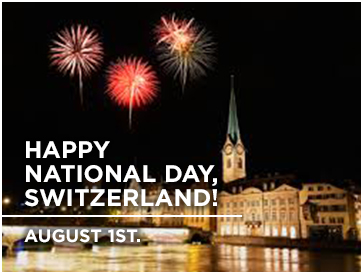 Happy National Day, Switzerland! 1st. August