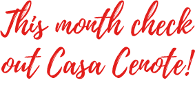 This Month check out Casa Cenote